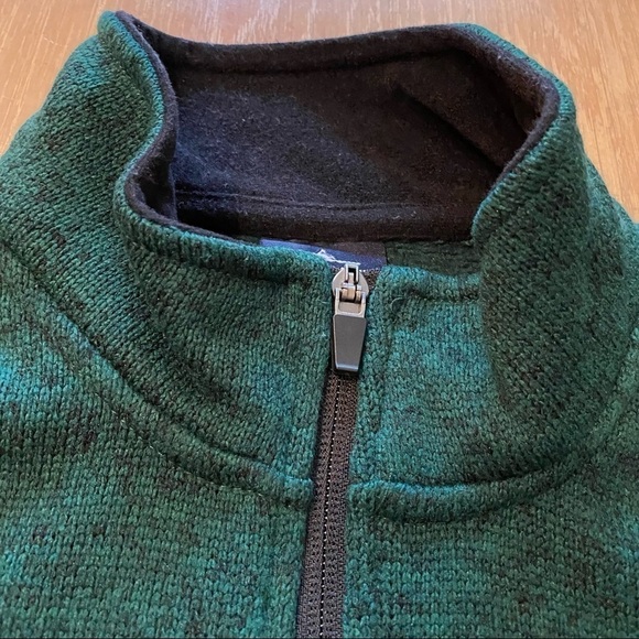 Charles River Apparel Comfy 1/4 Zip Pullover  Sweatshirt. Green. Medium - Picture 5 of 7